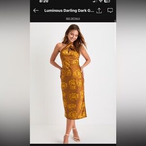 Lulu’s Floral Halter Midi Dress